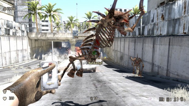 Kleer-Skelette stören Sam bei der Brückensprengung.